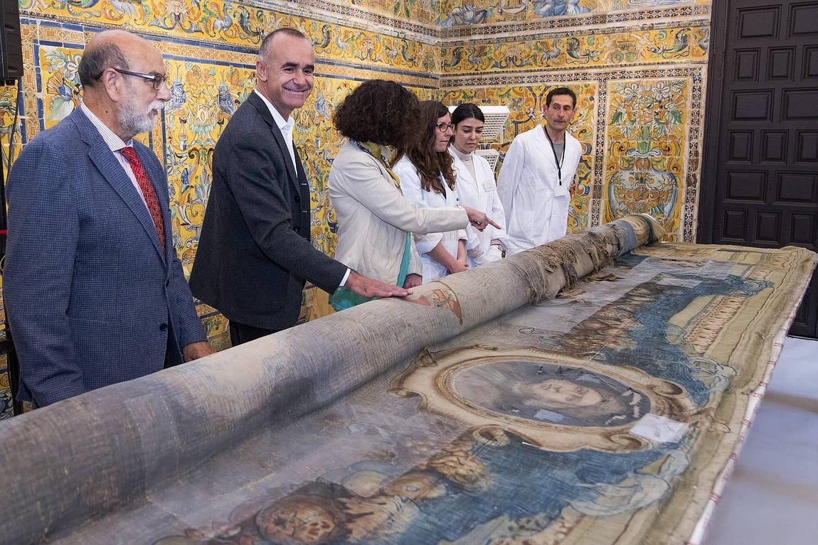 Restauración en directo en el Alcázar