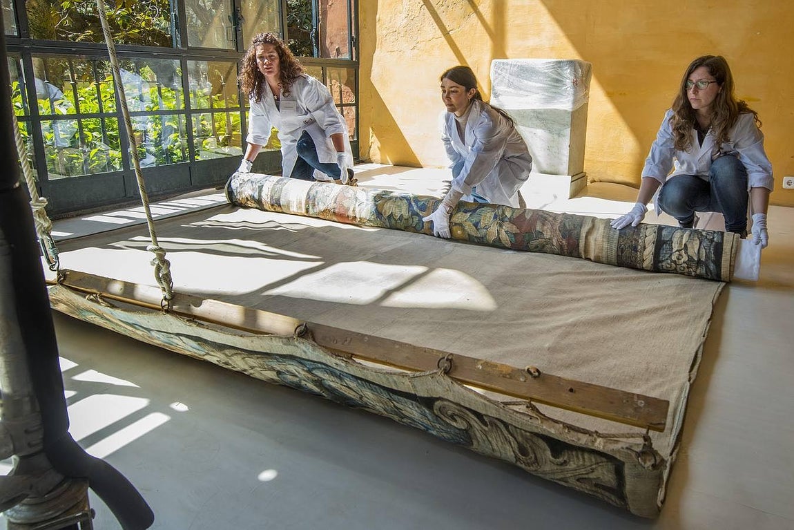 Restauración en directo en el Alcázar