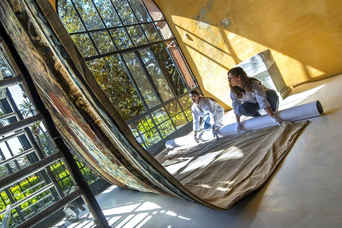 Restauración en directo en el Alcázar