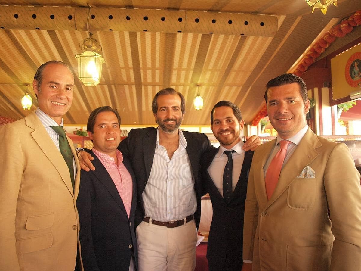 David Silva, Francisco Antonio González, Gonzalo Medina, Gabriel Antonio González y Miguel Bohórquez