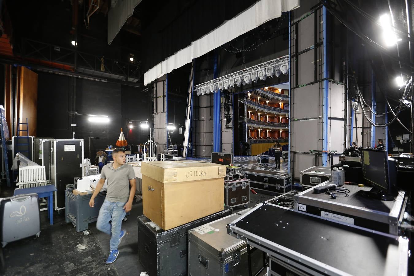 Los preparativos de «Mamma mia!», en imágenes