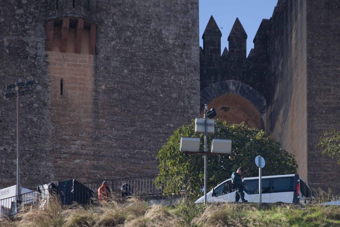 Estampas del rodaje de «Juego de Tronos» en el Castillo de Almodóvar