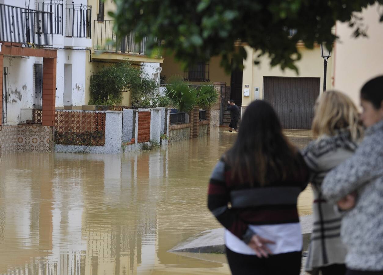 La lluvia arrasa en Málaga