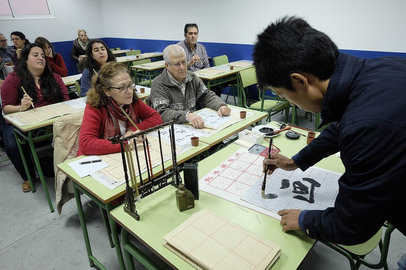 La jornada de puertas abiertas del «colegio chino de Sevilla», en imágenes