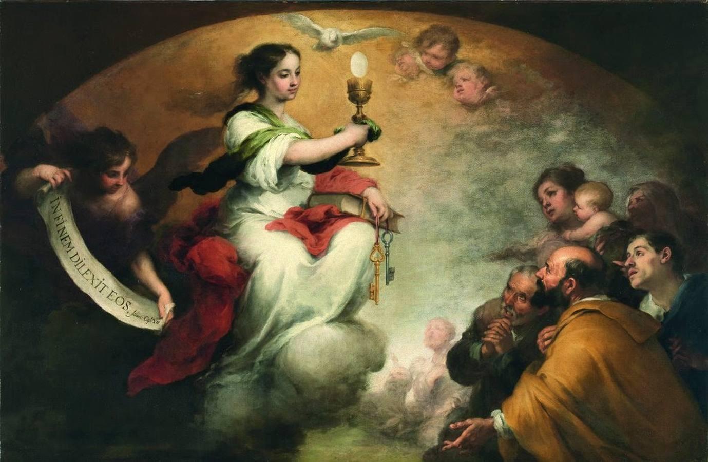 «El triunfo de la Eucaristía». 