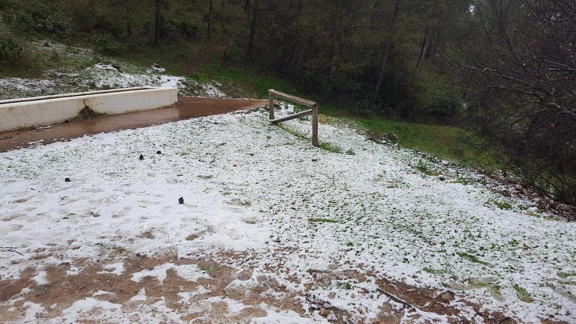 Las mejores imágenes de la nieve en las sierras de Sevilla