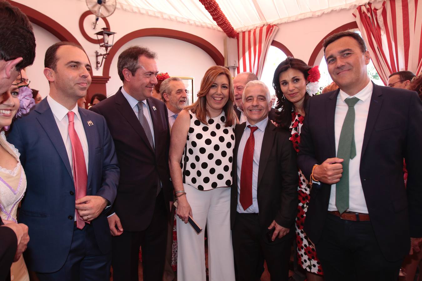 Recepción en la Caseta de Cajasol
