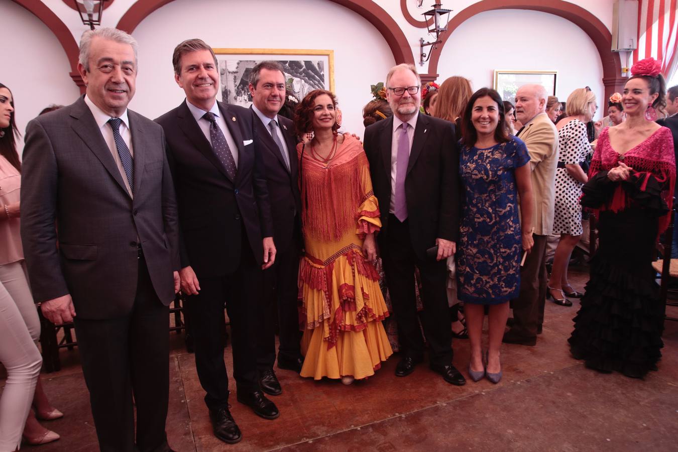 Recepción en la Caseta de Cajasol