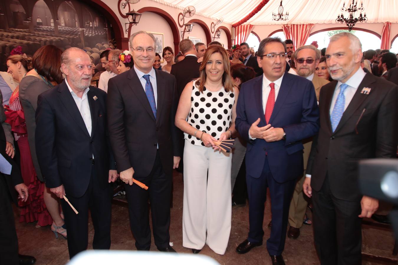 Recepción en la Caseta de Cajasol