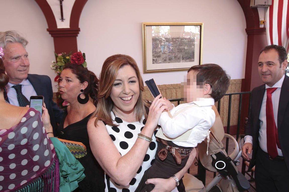Recepción en la Caseta de Cajasol