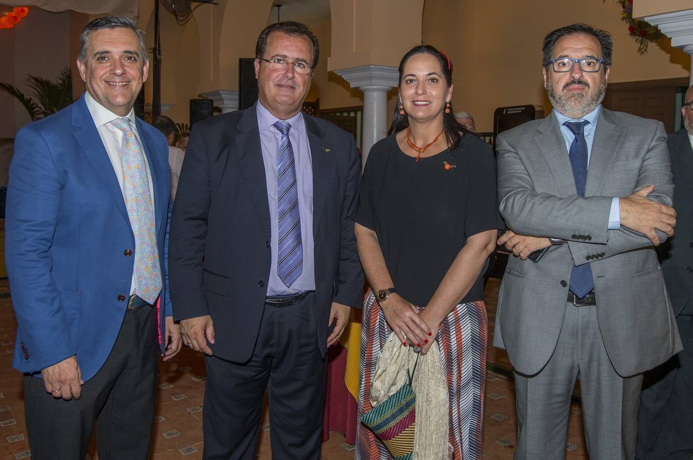 Recepción en la Caseta Municipal a los empresarios