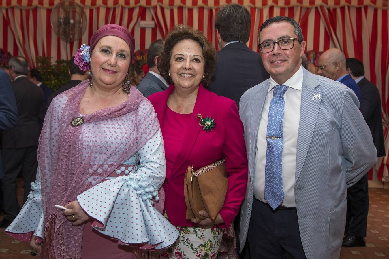 Recepción en la Caseta Municipal a los empresarios