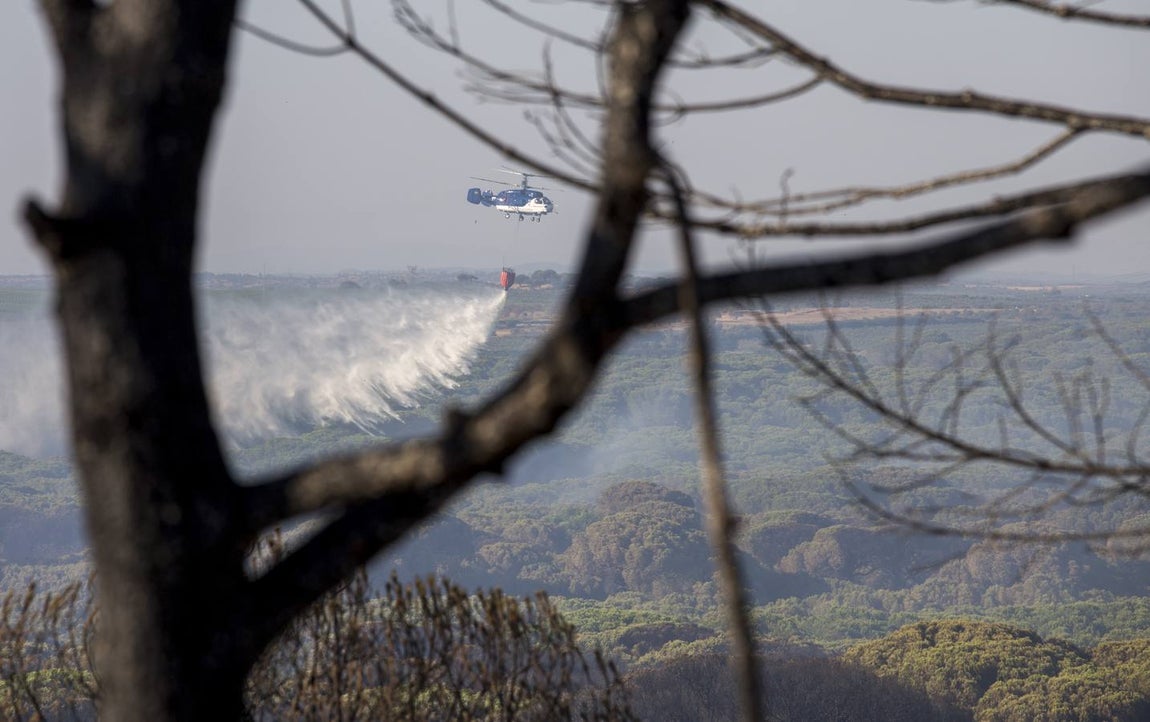 Estabilizado el incendio entre Gibraleón y El Portil