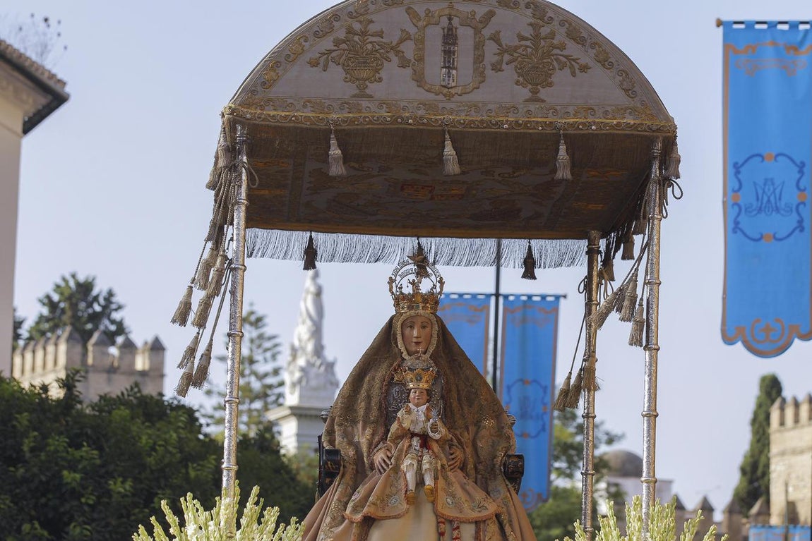 Calurosa bienvenida a la Virgen de los Reyes