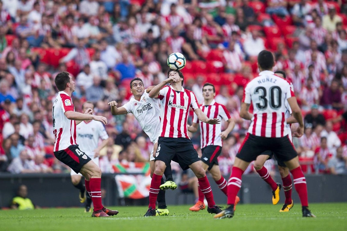 Las imágenes del Athletic-Sevilla FC: derrota por la mínima en San Mamés