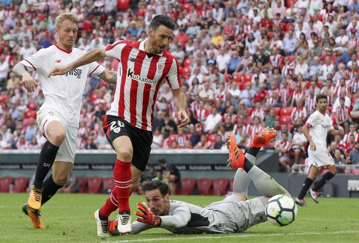 Las imágenes del Athletic-Sevilla FC: derrota por la mínima en San Mamés