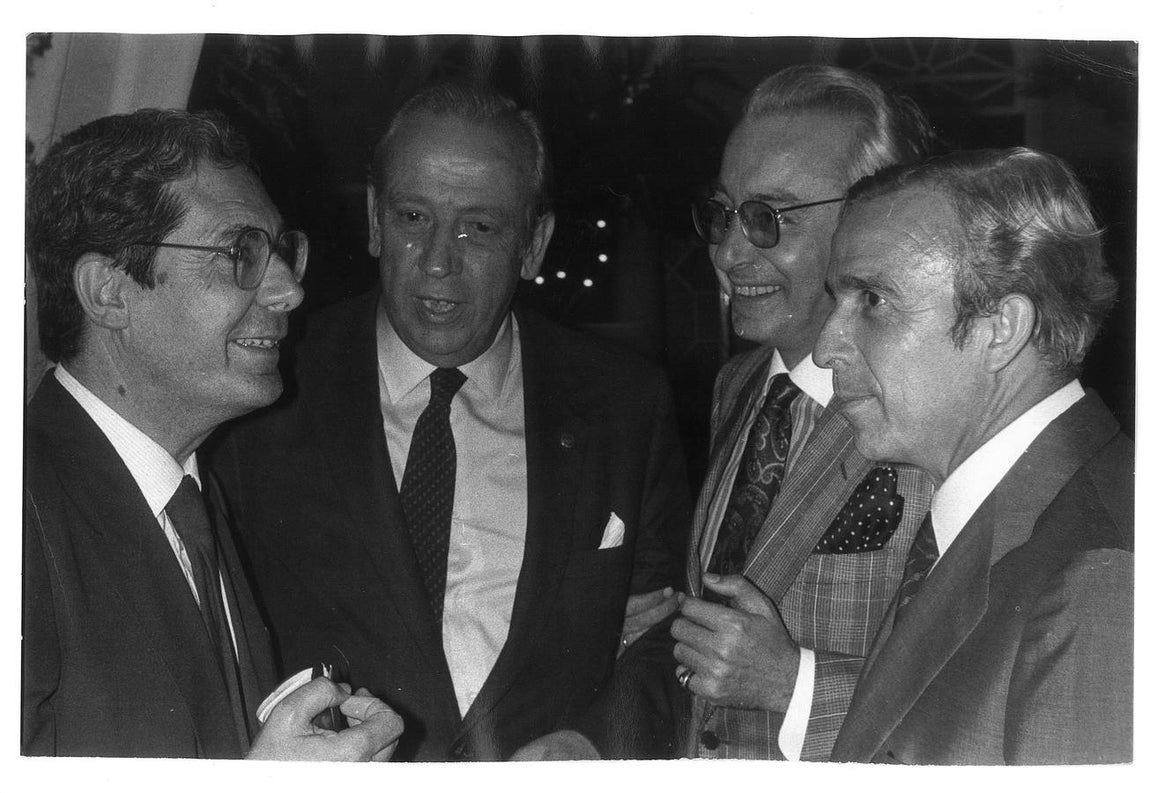 Rafael Manzano, Manuel Olivencia, Jesús Aguirre y Jaime García Añoveros