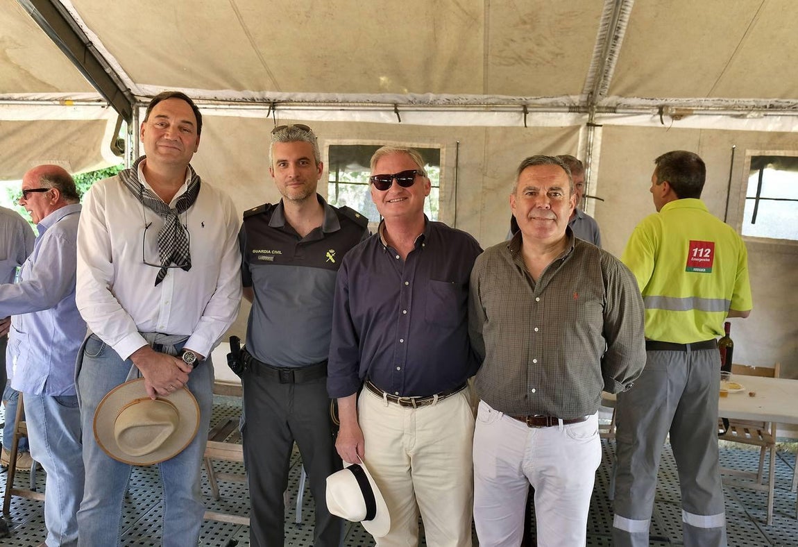 Miguel Ángel Farfán, comandante de la Hoz, Joaquín Lopez y José Díaz Villalón