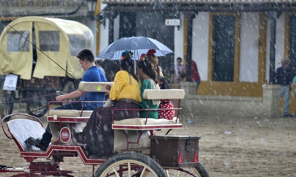 Chaparrones de mayo en el Rocío