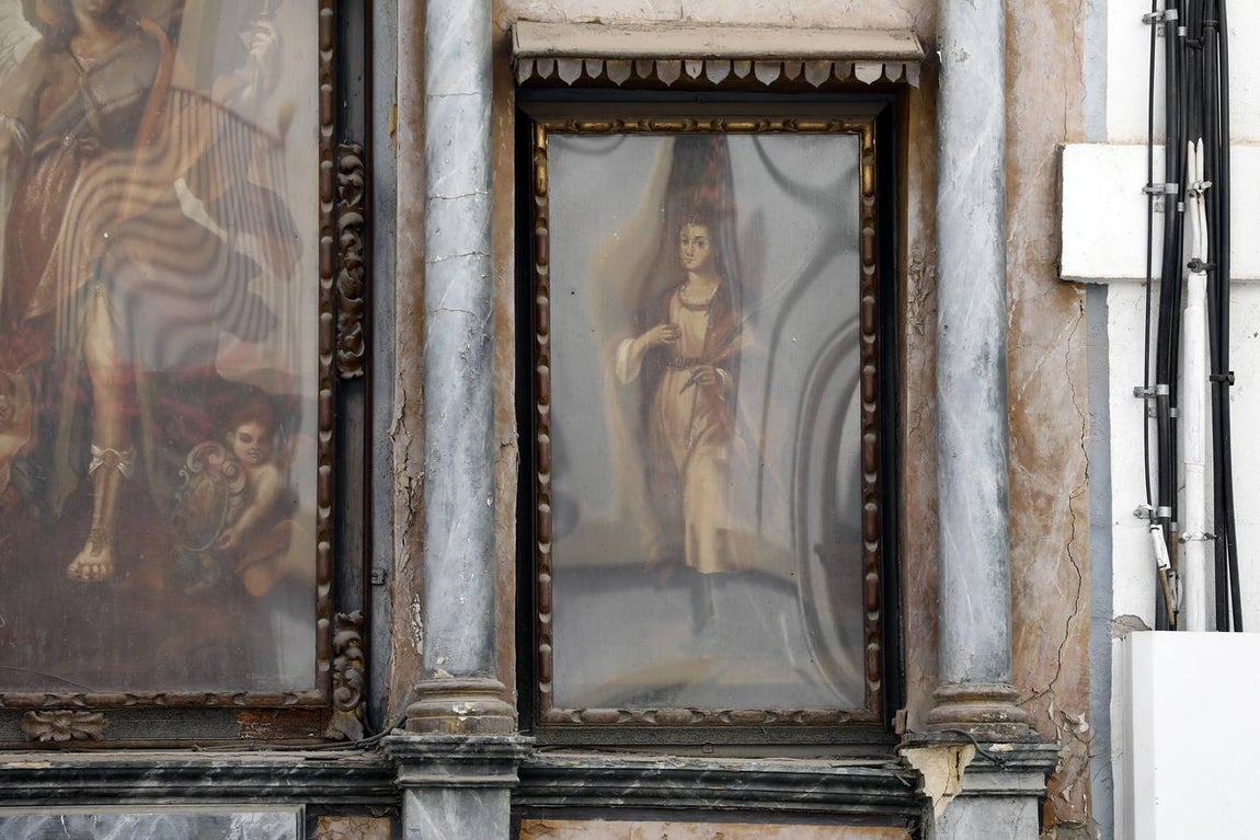 El estado del retablo de San Rafael, en imágenes