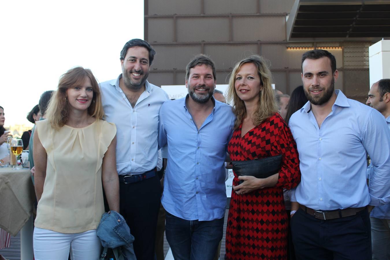 Cristina Camoyán, Pedro Díaz, Ignacio Blanco, Bárbara Márquez y Alfonso García de Castro