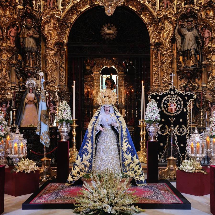 Galería del besamanos de la Virgen de la Merced de Pasión