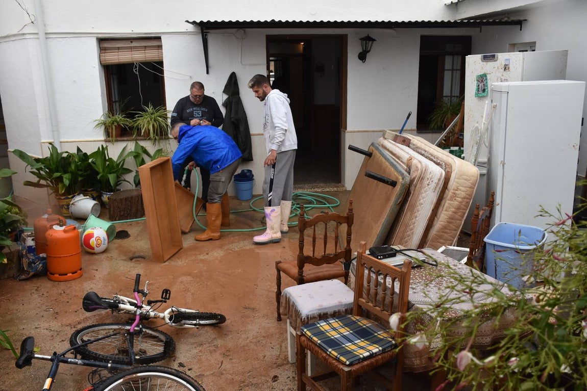 En imágenes, los estragos del temporal en el municipio malagueño de Campillos