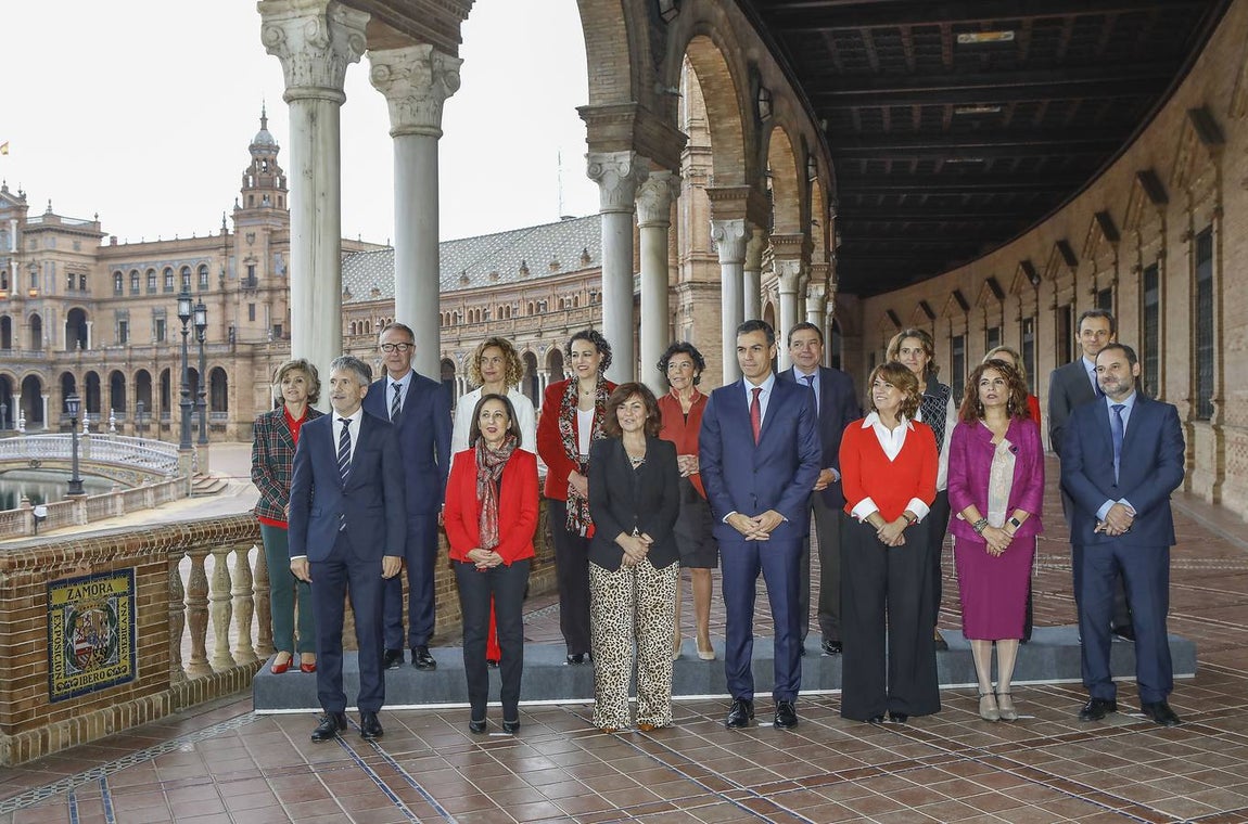 En imágenes, la reunión del Consejo de Ministros en Sevilla
