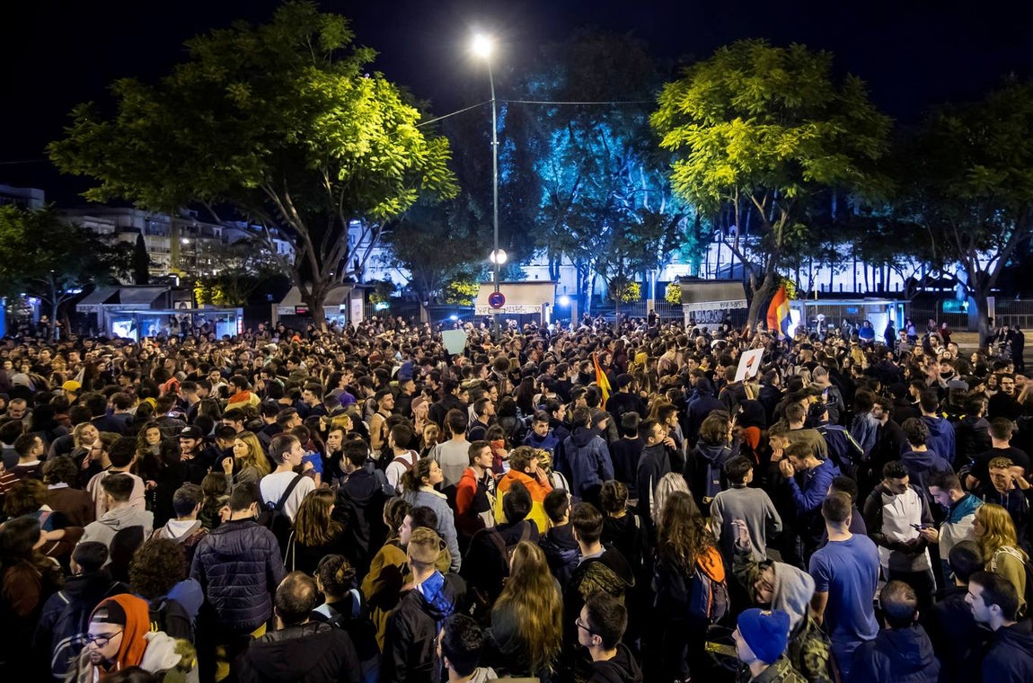 Las imágenes de la manifestación contra VOX en Sevilla