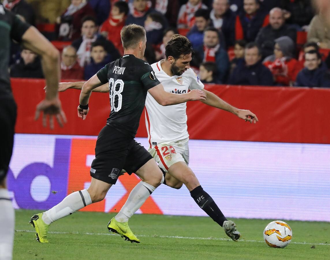 La victoria del Sevilla FC ante el Krasnodar, en imágenes