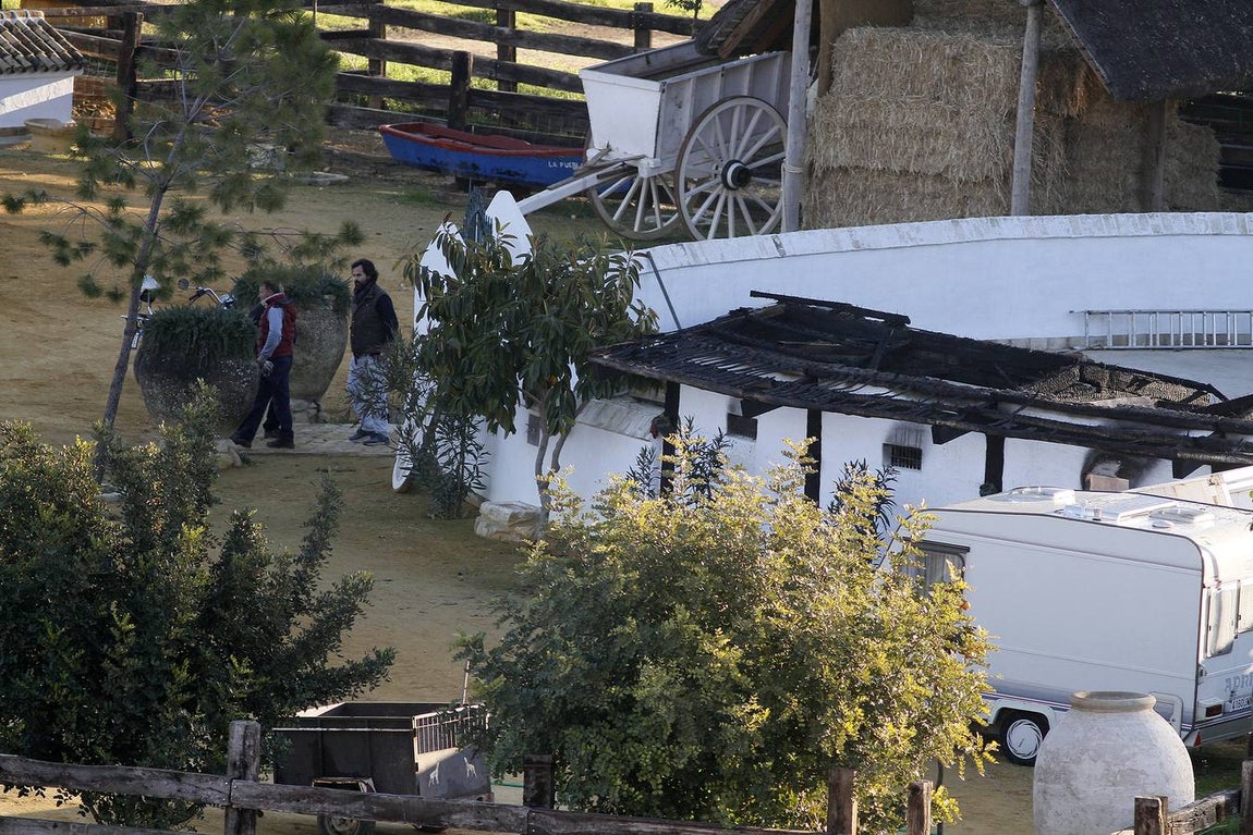 Así ha quedado la finca de Morante de la Puebla tras el incendio