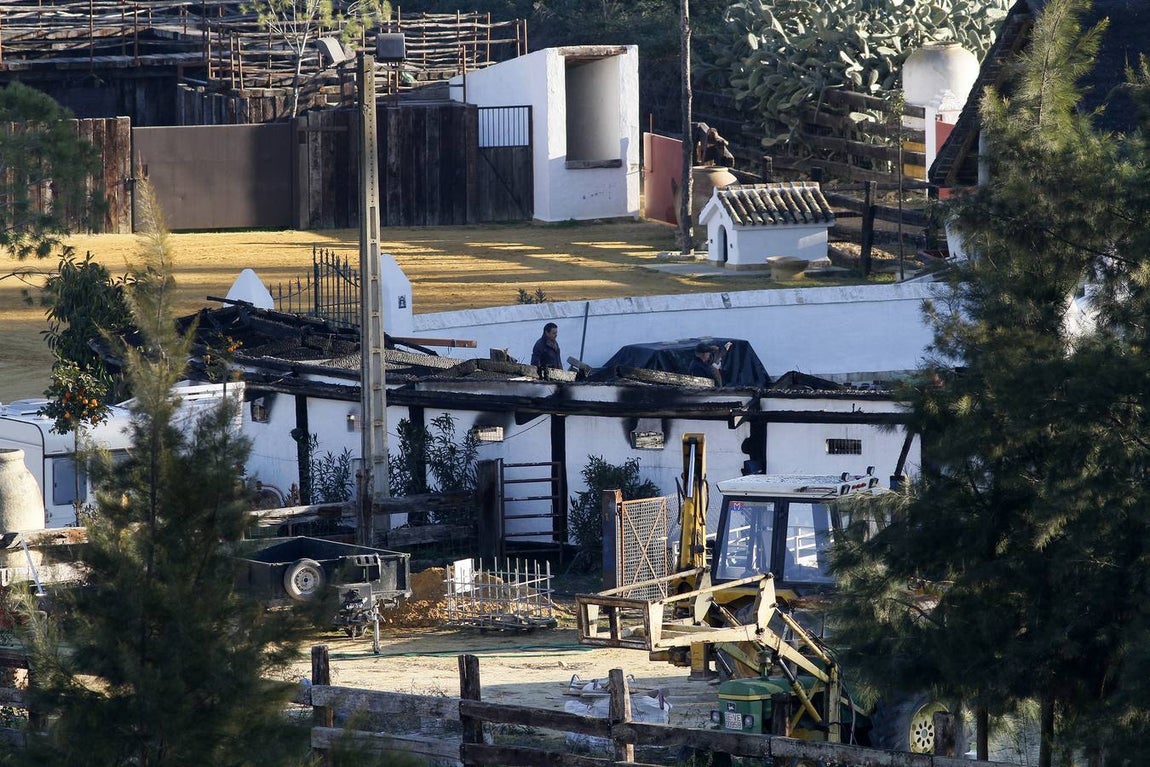Así ha quedado la finca de Morante de la Puebla tras el incendio