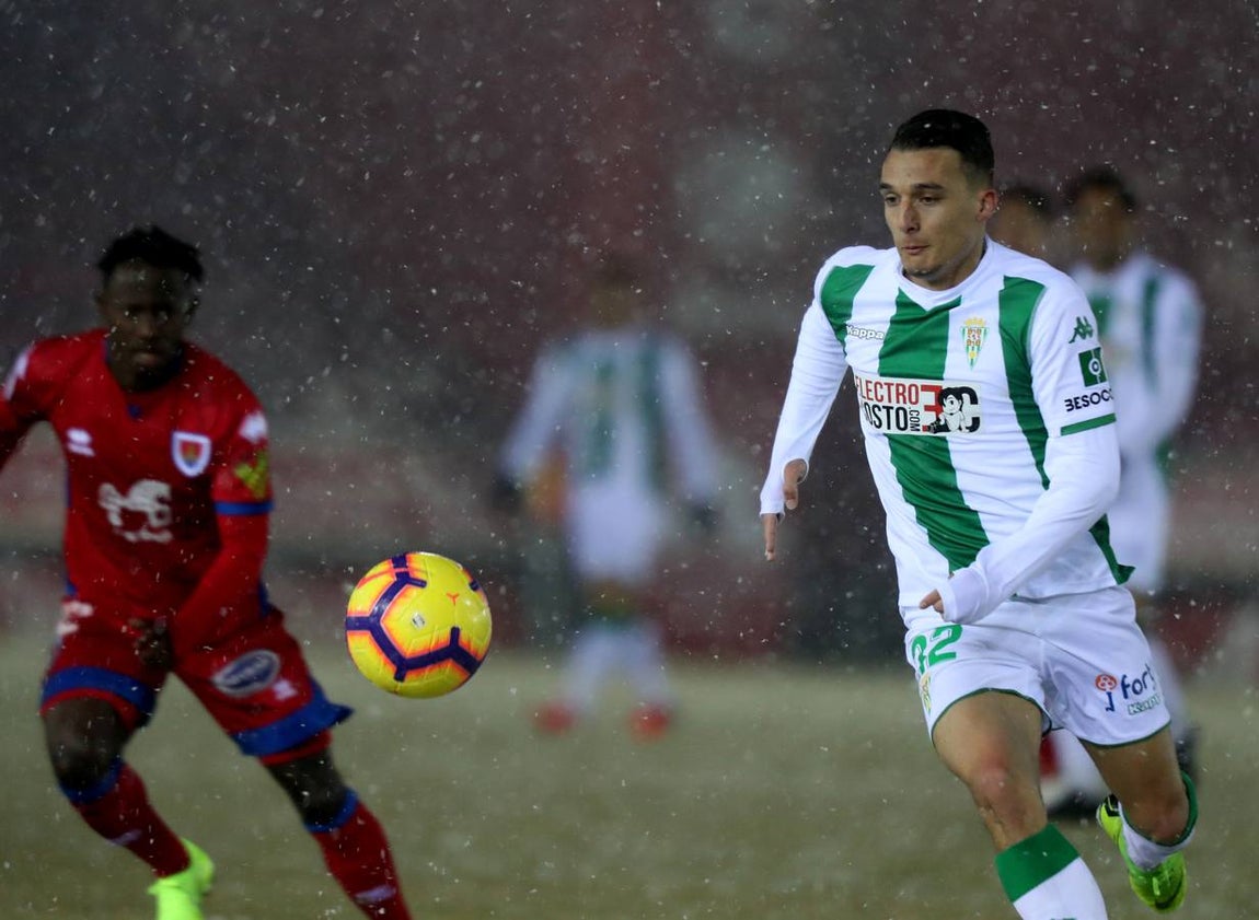 Las mejores imágenes del Numancia-Córdoba en plena nevada