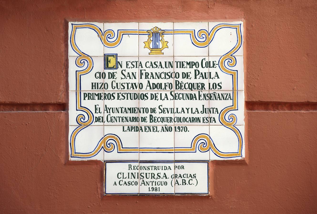 Casa de Jesús del Gran Poder, 29, donde estuvo el Colegio San Francisco de Paula y donde Becque inició sus primeros estudios