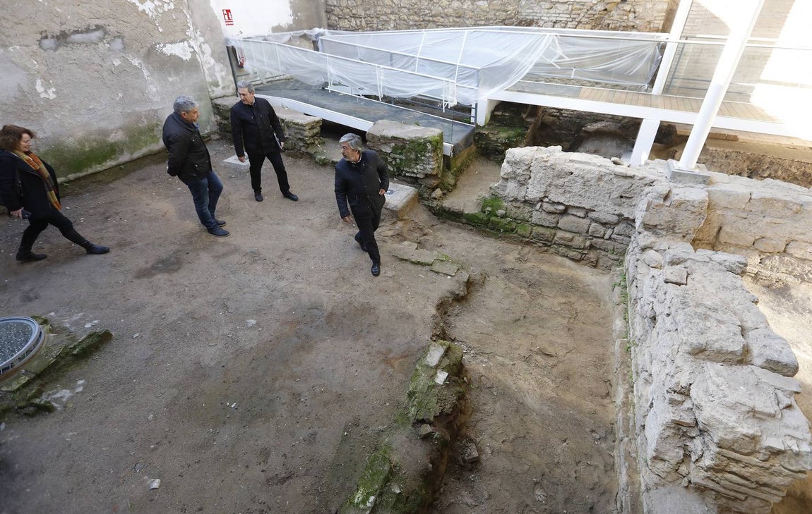 Los restos del solar junto a la Sinagoga de Córdoba, en imágenes