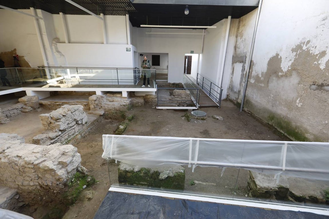 Los restos del solar junto a la Sinagoga de Córdoba, en imágenes