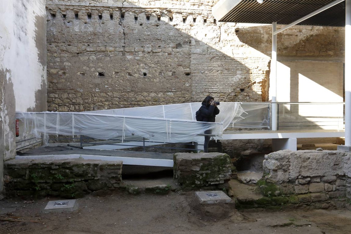 Los restos del solar junto a la Sinagoga de Córdoba, en imágenes