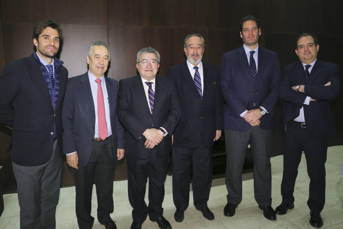 Jaime de Aspe, Francisco Sánchez, Juan Aguilera, Francisco Martín, Javier de Aspe y Antonio Gil