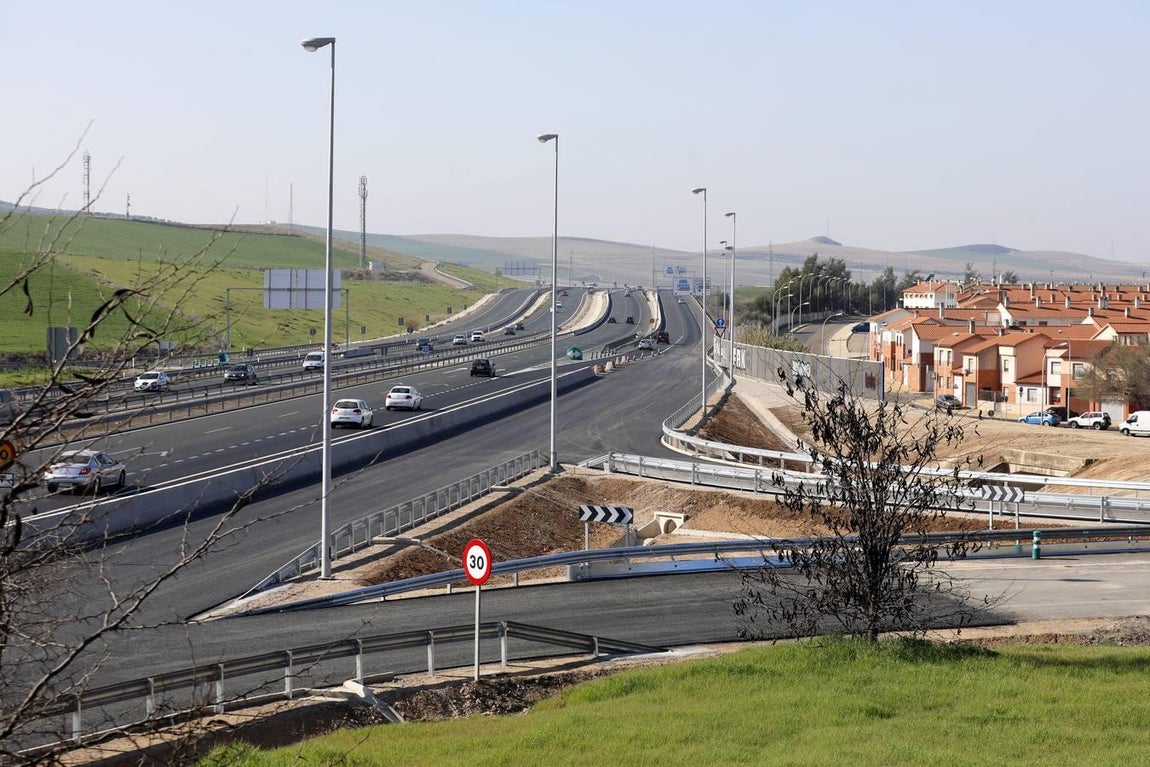 La nueva salida de la Autovía del Sur, en imágenes