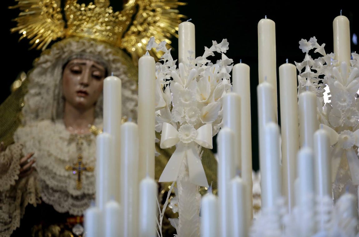 El nuevo palio de la Esperanza del Valle de Córdoba, en imágenes