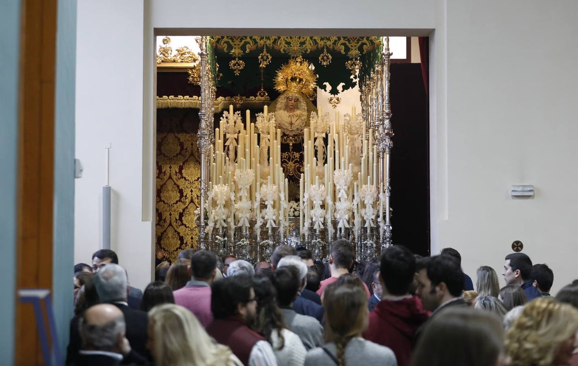 El nuevo palio de la Esperanza del Valle de Córdoba, en imágenes
