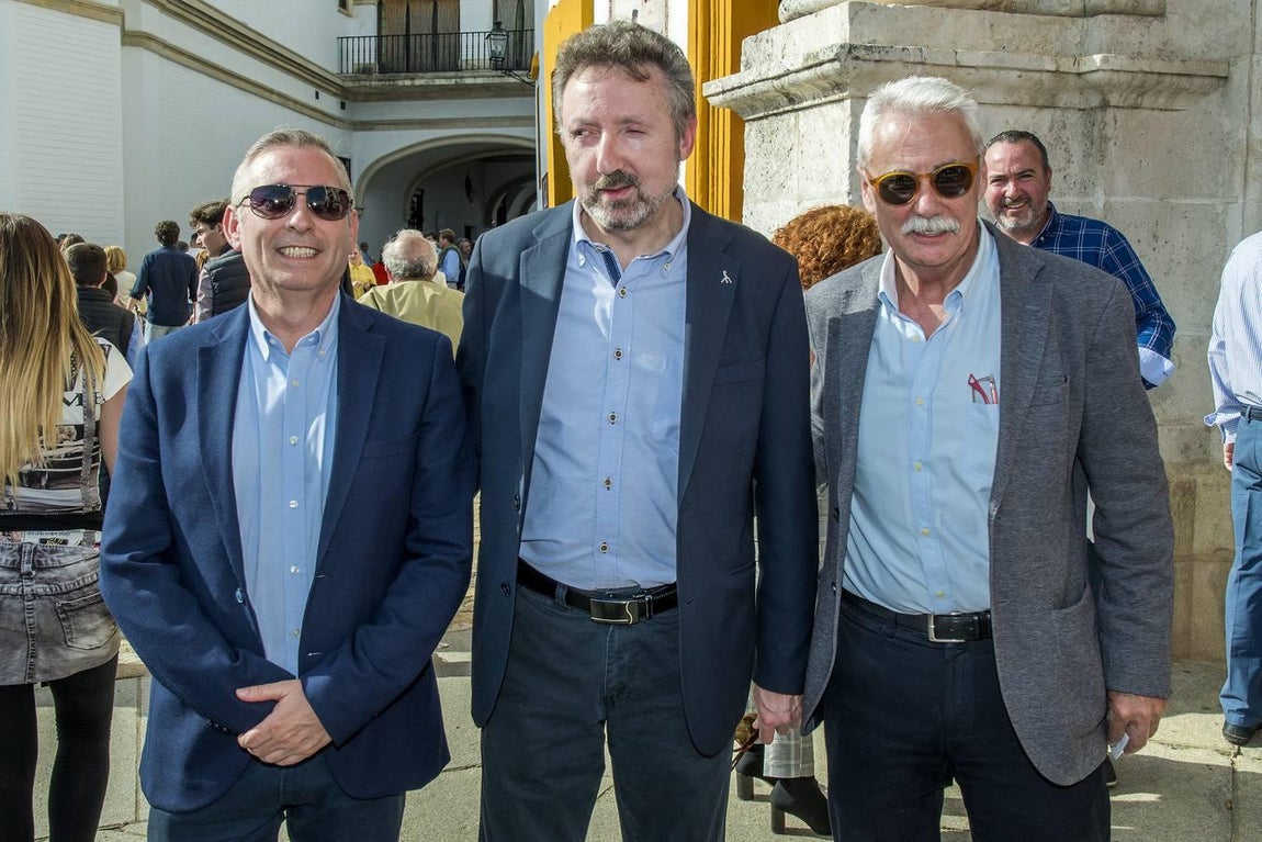 José Antonio Toledo, Cristóbal Martínez y Luis Domínguez