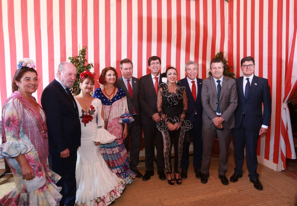 En imágenes, las recepciones del día festivo de la Feria Sevilla 2019