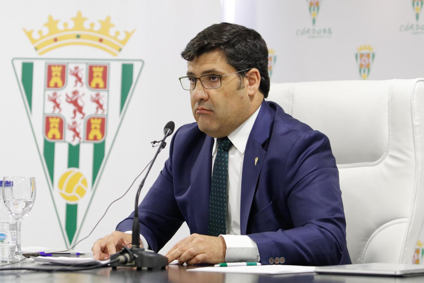 La intervención del presidente del Córdoba CF, en imágenes