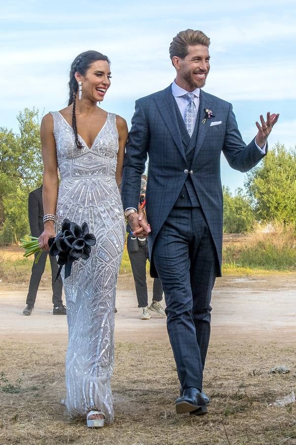 En imágenes, las mejores imágenes que dejó el enlace de Ramos y Pilar Rubio