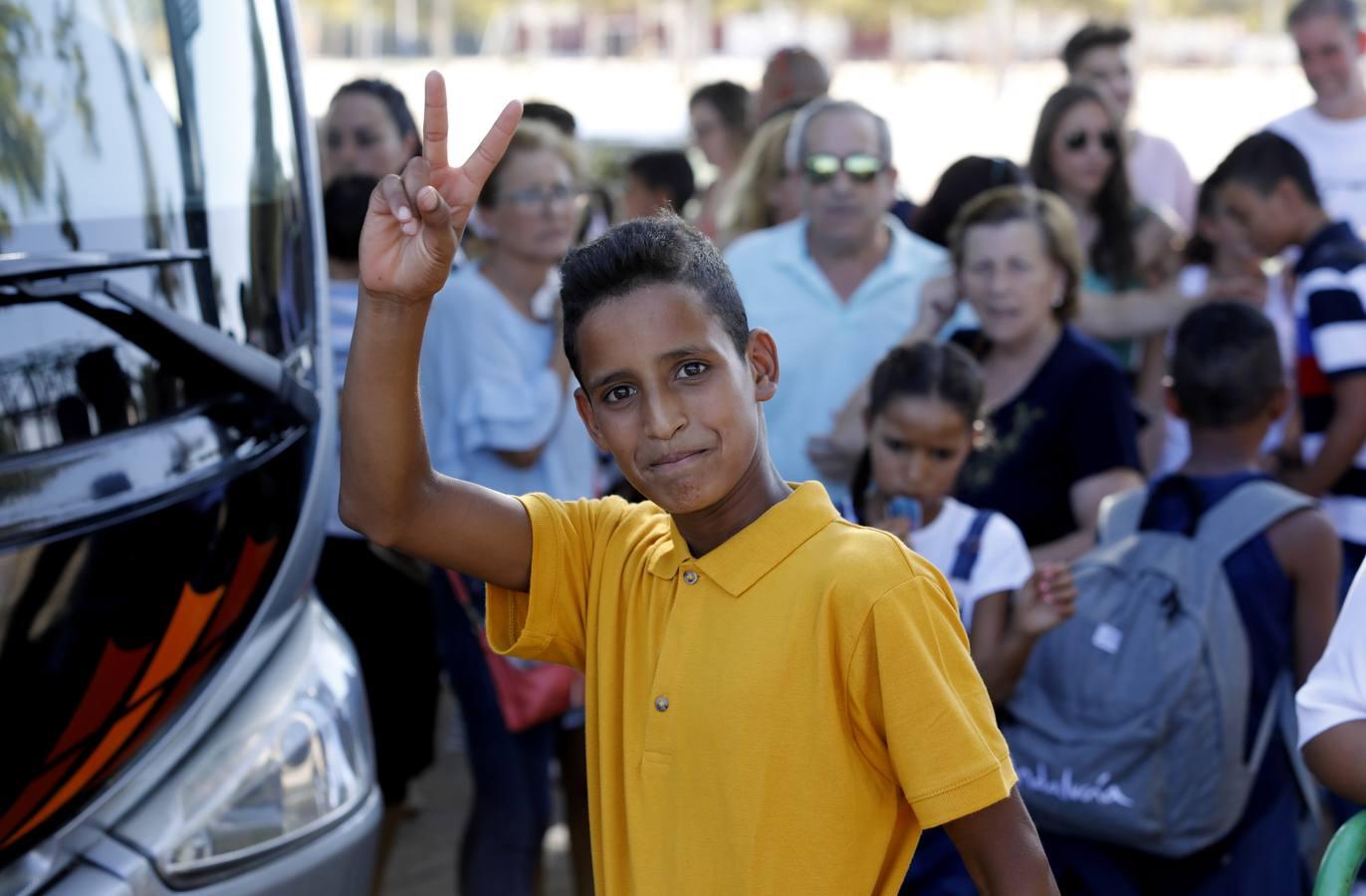 La despedida de los niños saharauis, en imágenes