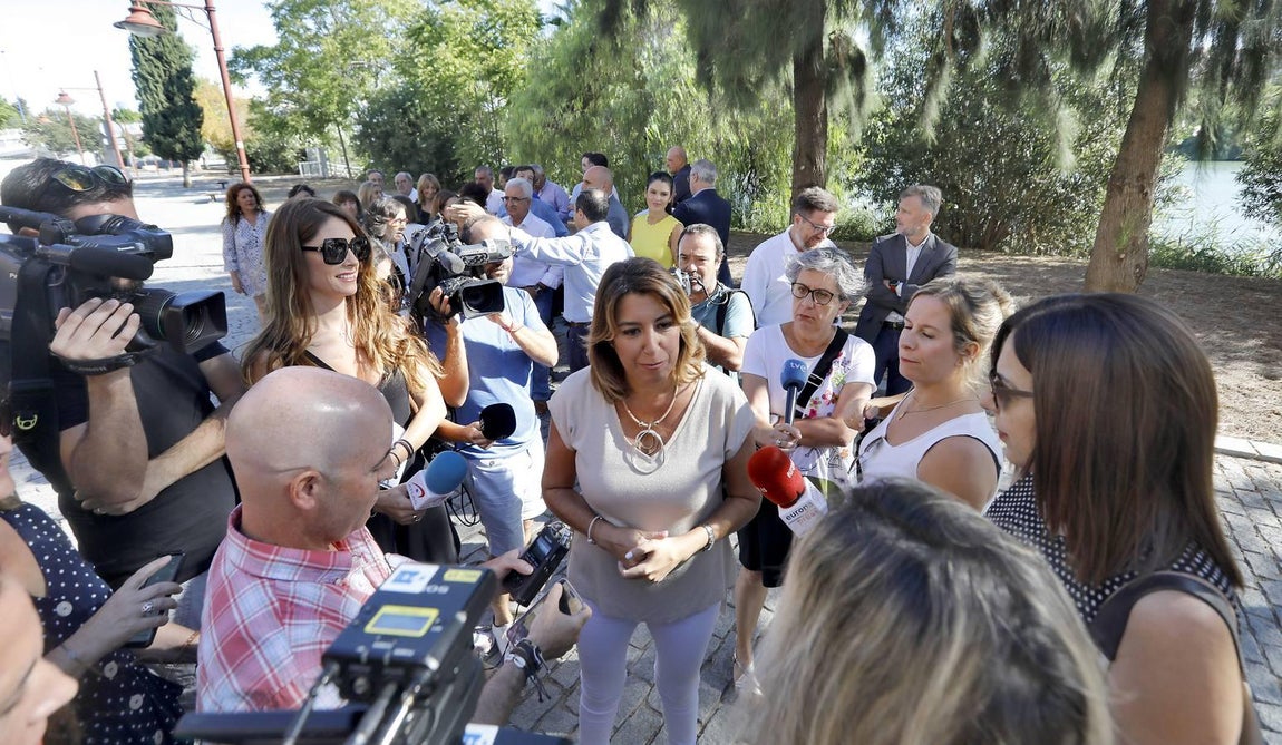 Las primeras imágenes de Susana Díaz tras anunciar su embarazo