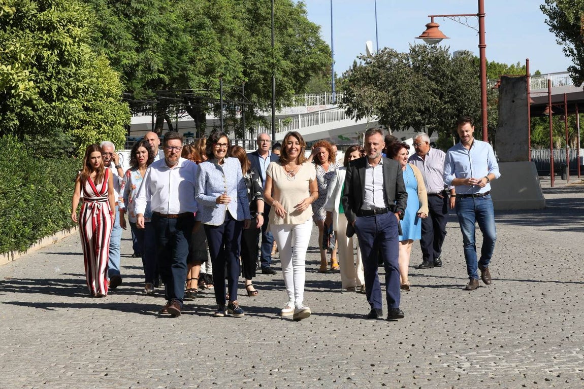 Las primeras imágenes de Susana Díaz tras anunciar su embarazo