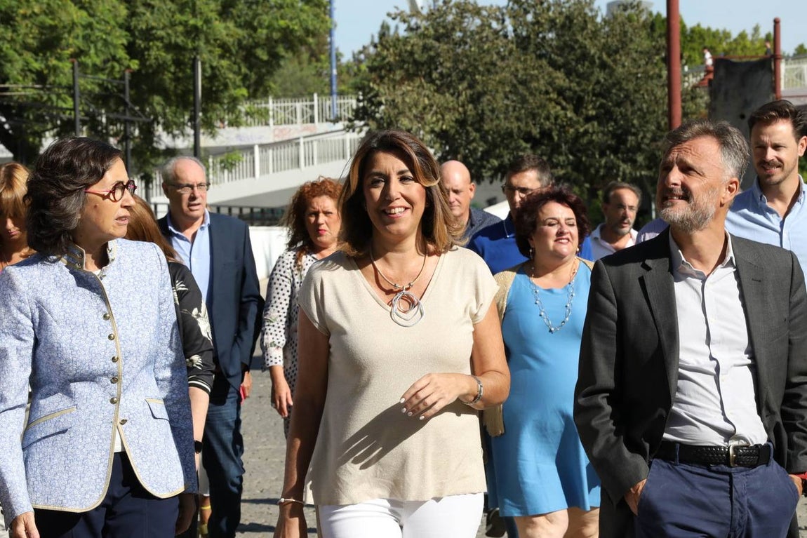 Las primeras imágenes de Susana Díaz tras anunciar su embarazo
