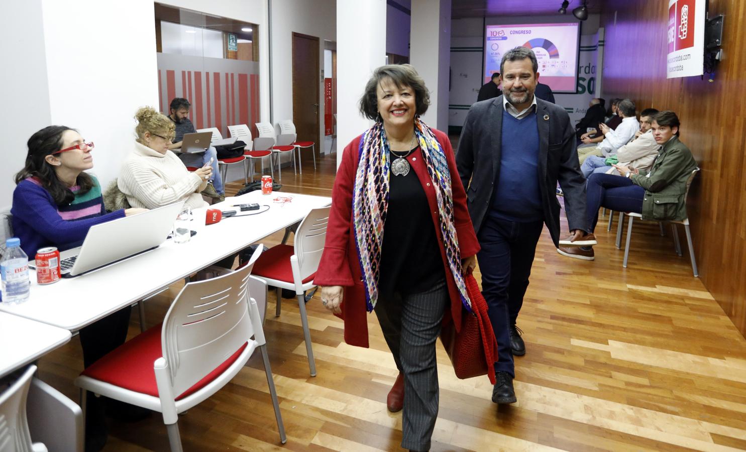 La noche de las elecciones generales en Córdoba para el PSOE, en imágenes